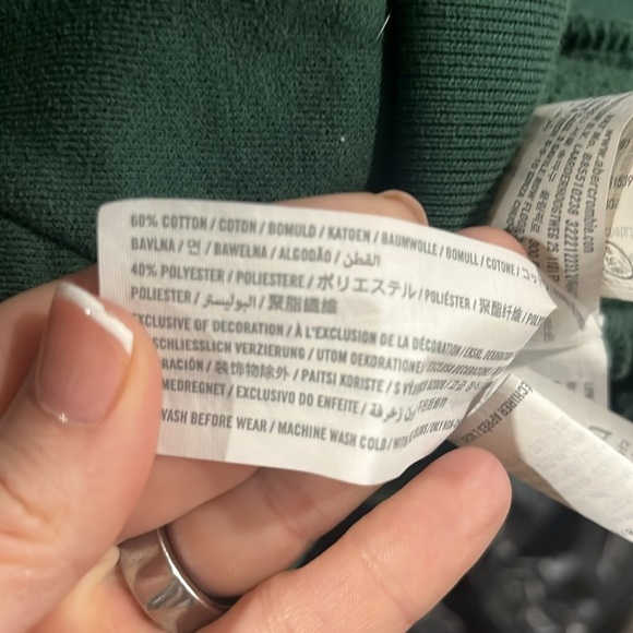 Hollister Green Pullover Logo Hoodie Size XS Streetwear Casual Y2K Surfer - Picture 6 of 6